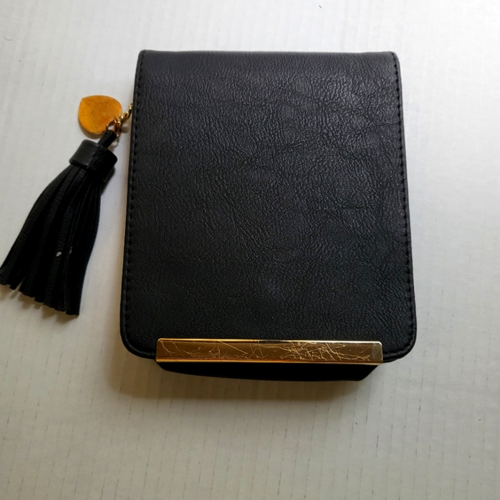 Clutch Purse Black with Gold Accent